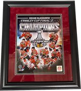 Chicago Blackhawks 2015 Stanley Cup Team Collage 18" x 21" Framed Photo - Pro Jersey Sports