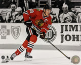 Jonathan Toews Chicago Blackhawks NHL Black & White/Color Action Photo (Size: 8" x 10") - Pro Jersey Sports