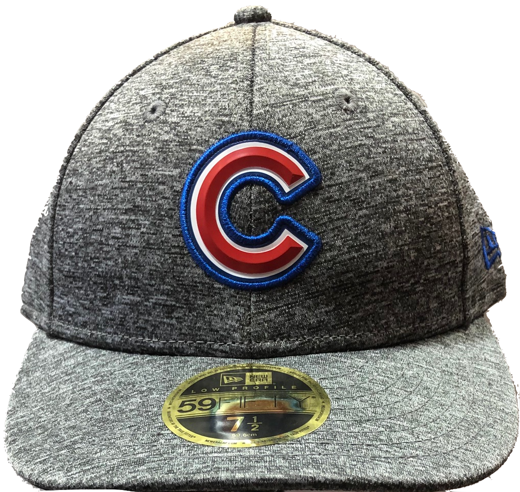 Chicago Cubs Gray Beveled Team LowProfile 59FIFTY Fitted Cap By New Era