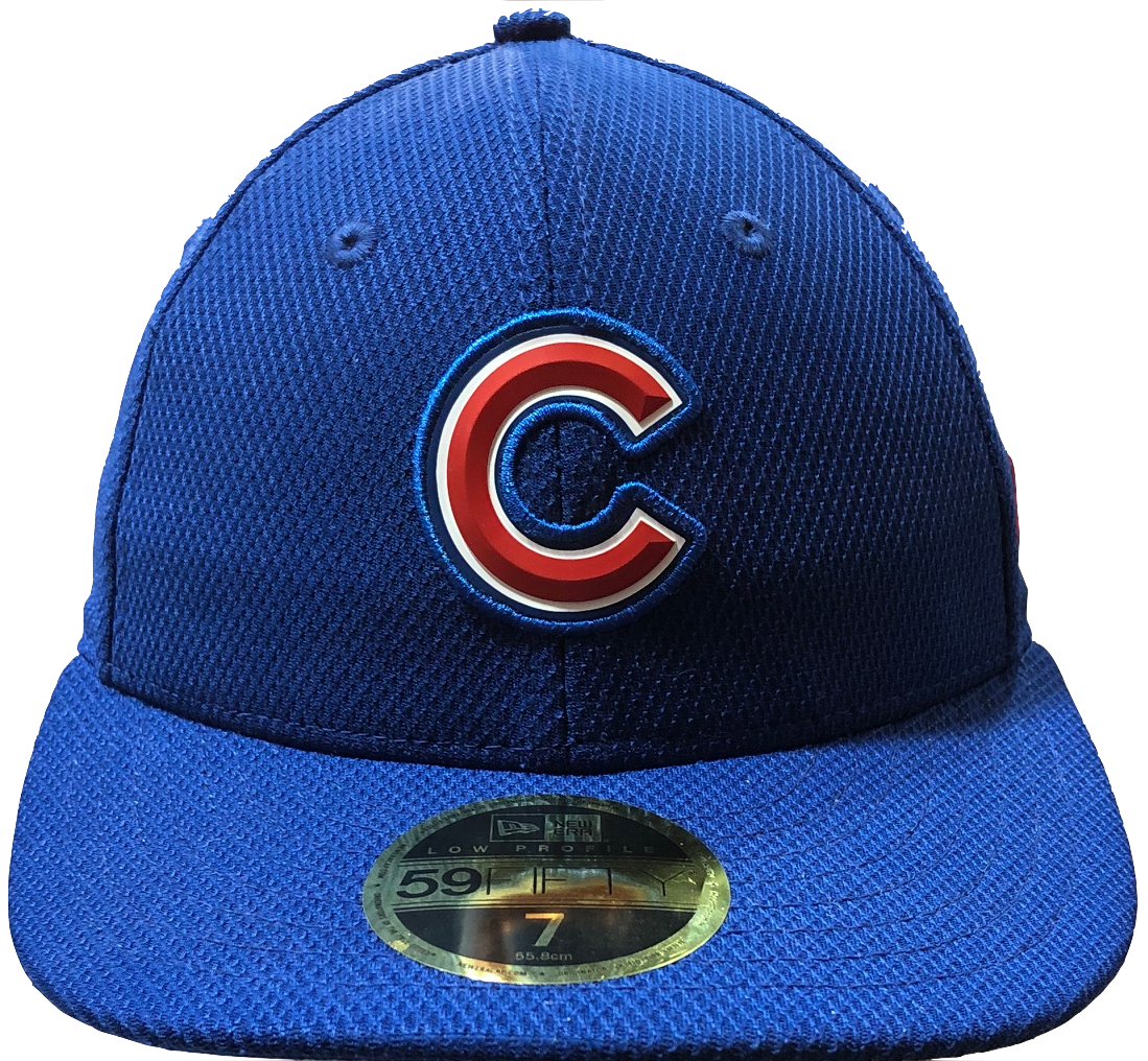 Chicago Cubs Beveled Team Low Profile Blue 59FIFTY Fitted Cap By New Era