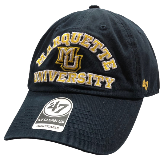 Marquette Golden Eagles Clean Up '47 Brand Arch Navy Adjustable Hat