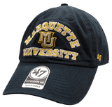 Marquette Golden Eagles Clean Up '47 Brand Arch Navy Adjustable Hat - Pro Jersey Sports