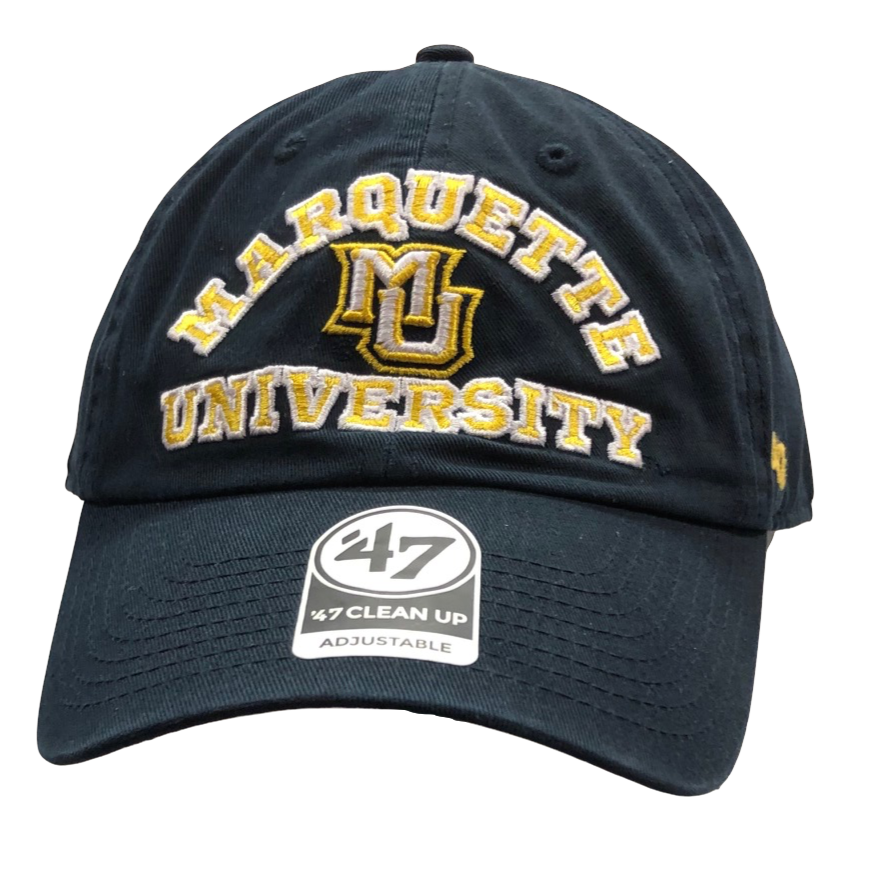 Marquette Golden Eagles Clean Up '47 Brand Arch Navy Adjustable Hat