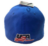 USA Hockey Shield Logo Royal Blue Classic 99 Flex Hat - Pro Jersey Sports