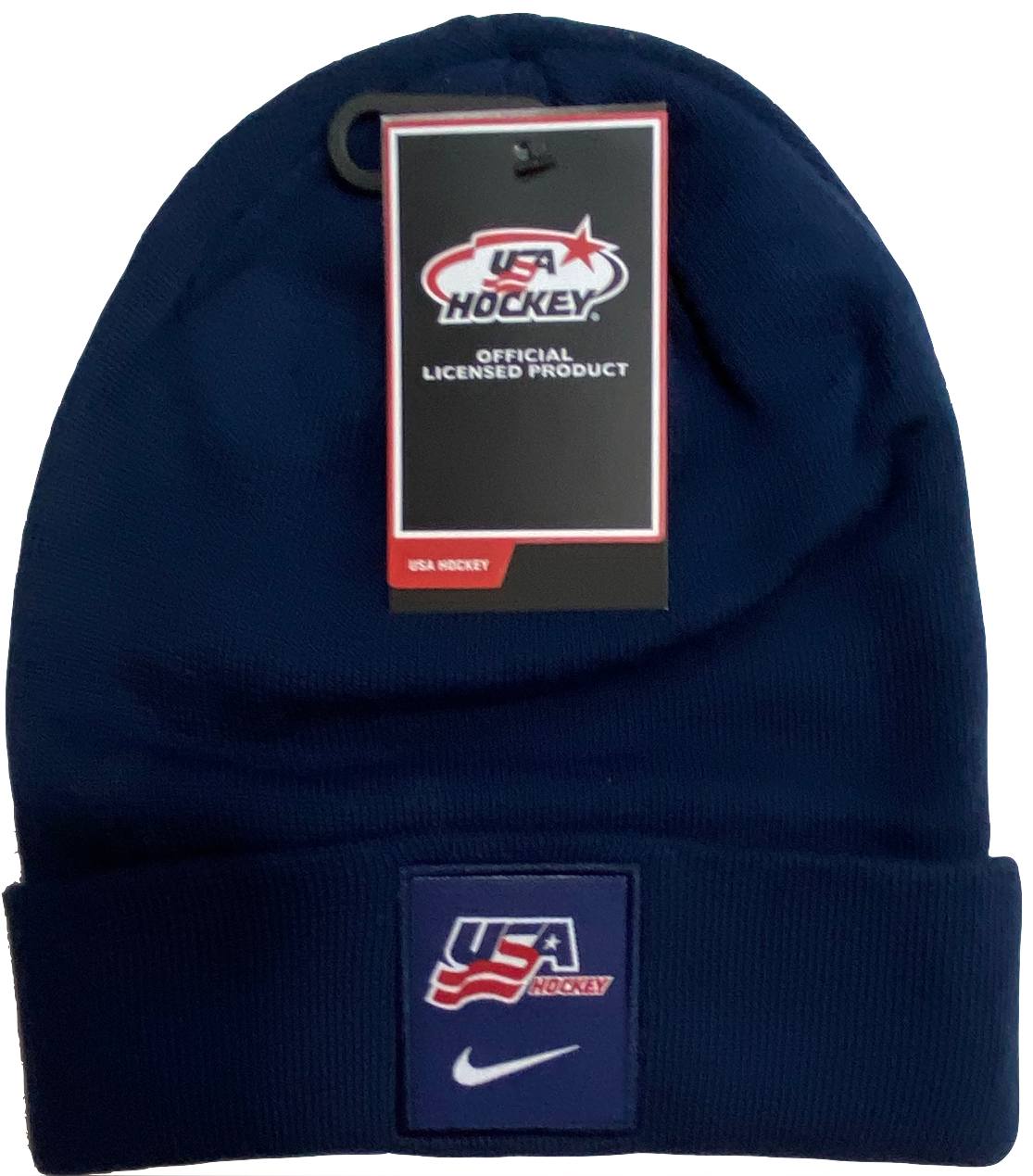 Men’s USA Hockey Patched Navy Cuffed Knit By Nike