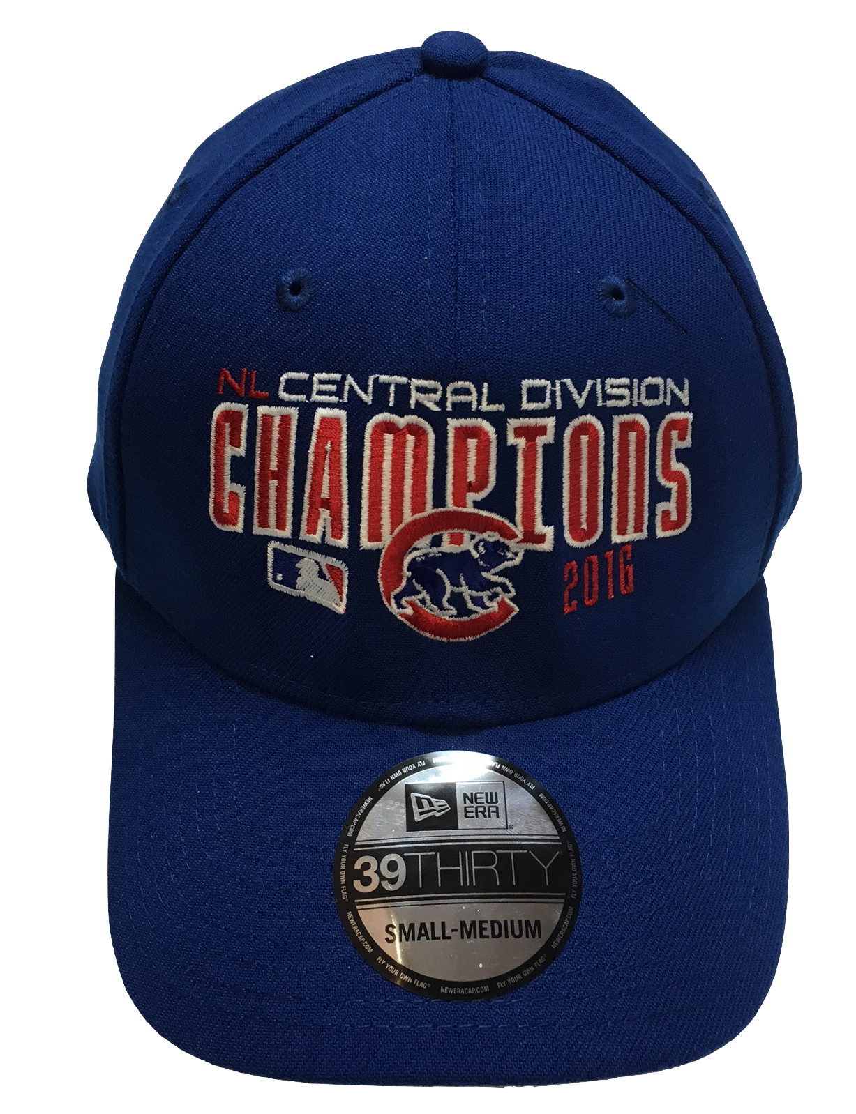 Men's Chicago Cubs 2016 NL Central Division Champions New Era Royal MLB Team 39THIRTY Flex Hat - Pro Jersey Sports - 2