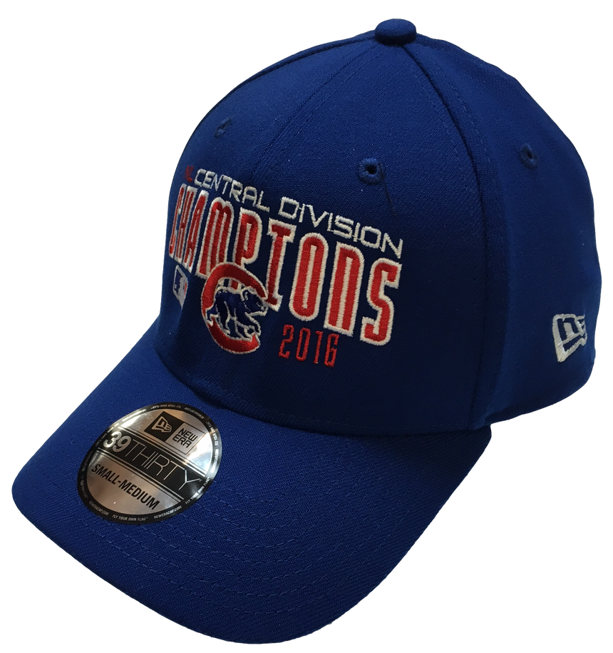 Men's Chicago Cubs 2016 NL Central Division Champions New Era Royal MLB Team 39THIRTY Flex Hat - Pro Jersey Sports - 3