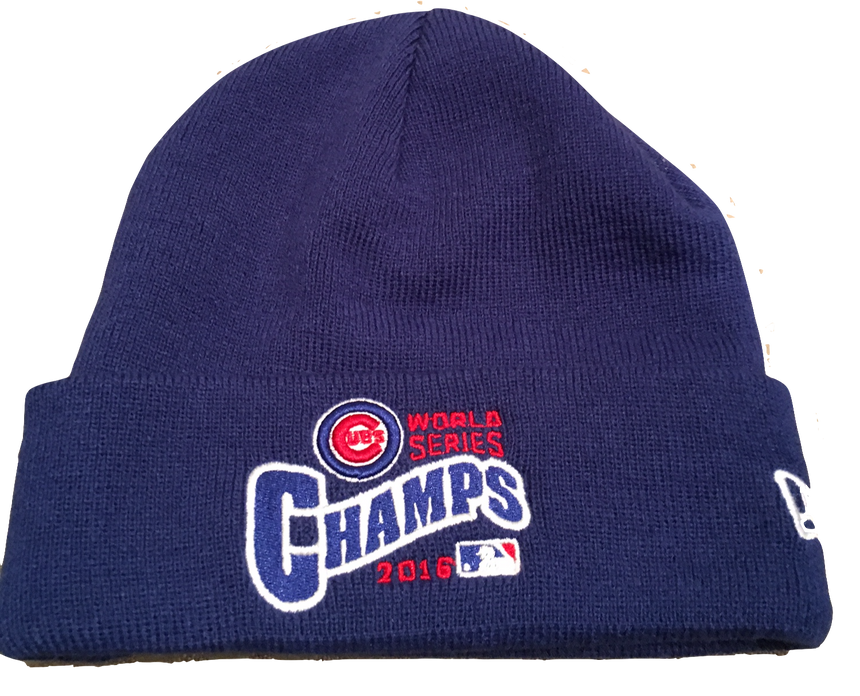 Chicago Cubs 2016 World Series Champs Royal Cuff Knit By New Era - Pro Jersey Sports