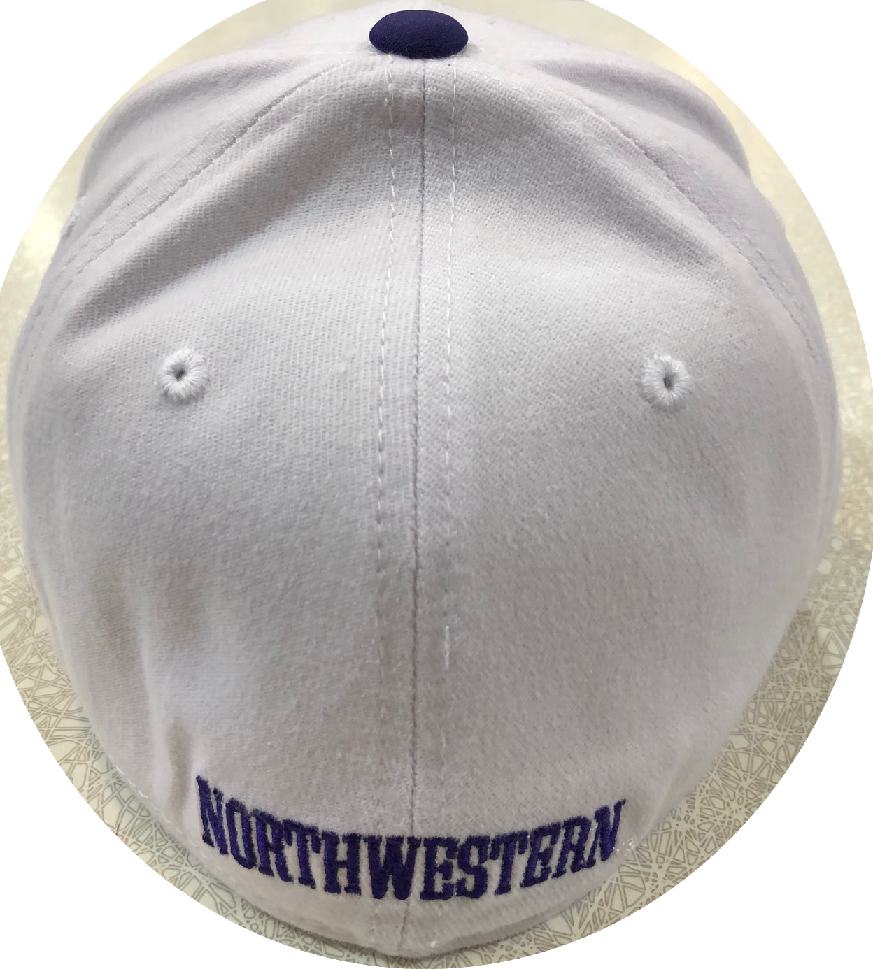 Northwestern Wildcats Top of the World Infield One Fit Flex Hat - White/Purple
