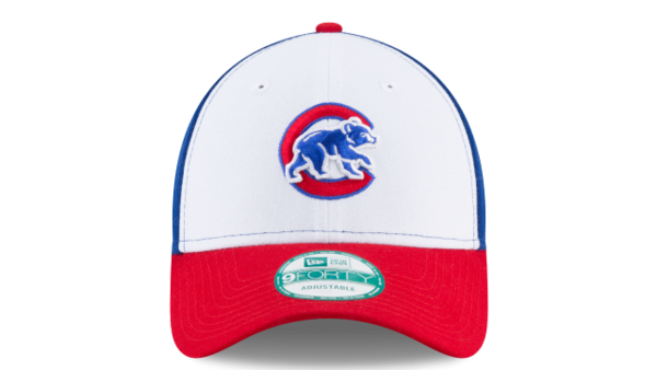 Chicago Cubs Walking Bear 9FORTY The League Adjustable Hat With White Panel Front By New Era