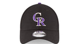 Colorado Rockies Black 9FORTY Adjustable League Cap by New Era - Pro Jersey Sports