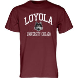 Mens Loyola University Chicago Maroon T-Shirt By Blue 84 - Pro Jersey Sports