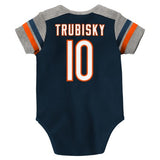Newborn/Infant Mitchell Trubisky Chicago Bears Name And Number Short Sleeve Creeper - Pro Jersey Sports