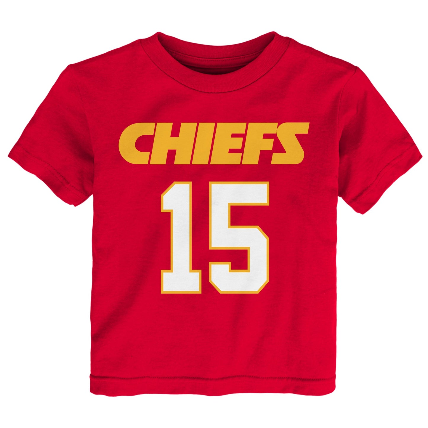 Child Patrick Mahomes Kansas City Chiefs Red Mainliner Player Name and Number Shirt