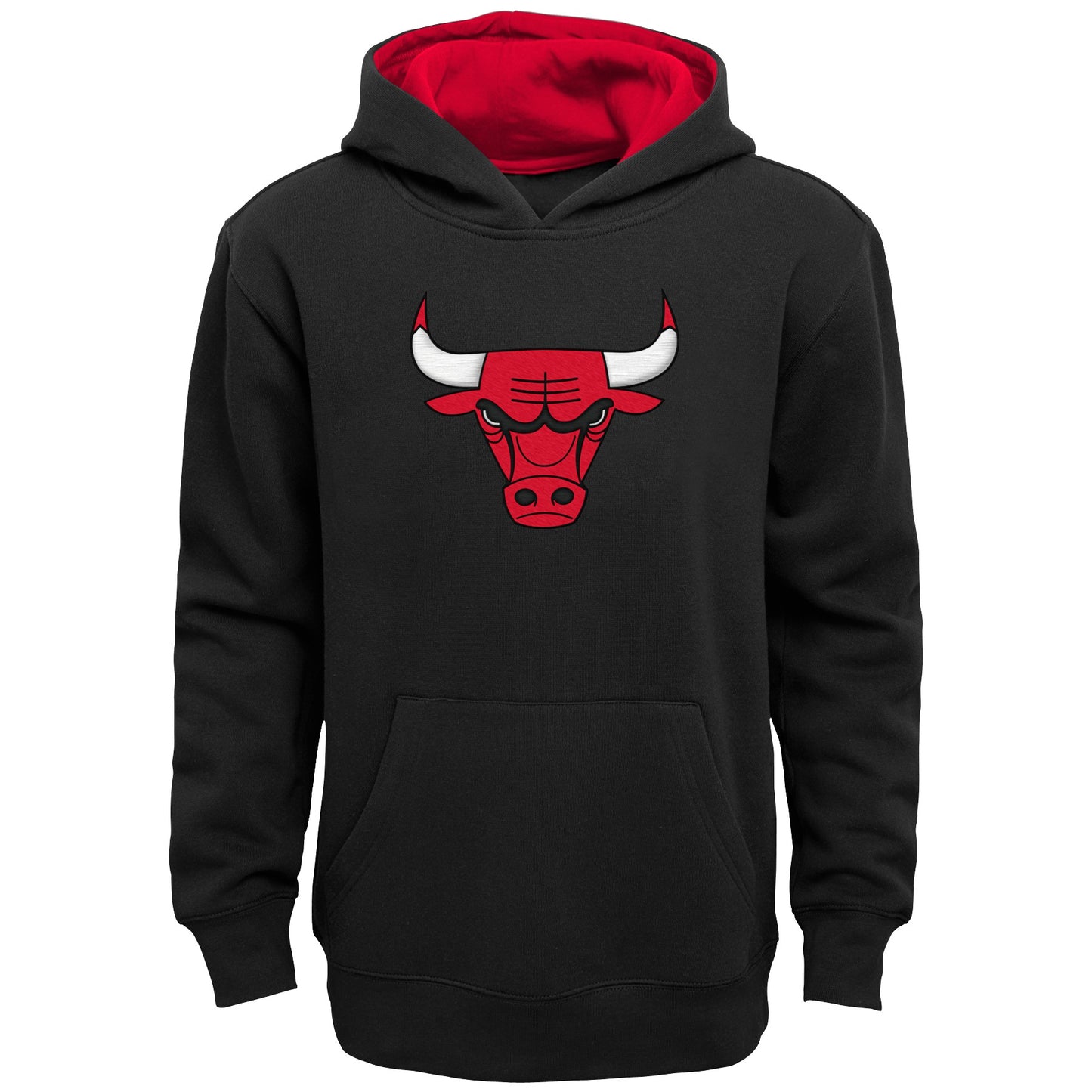 Kids Chicago Bulls Primary Logo NBA Black Pullover Child Hoodie