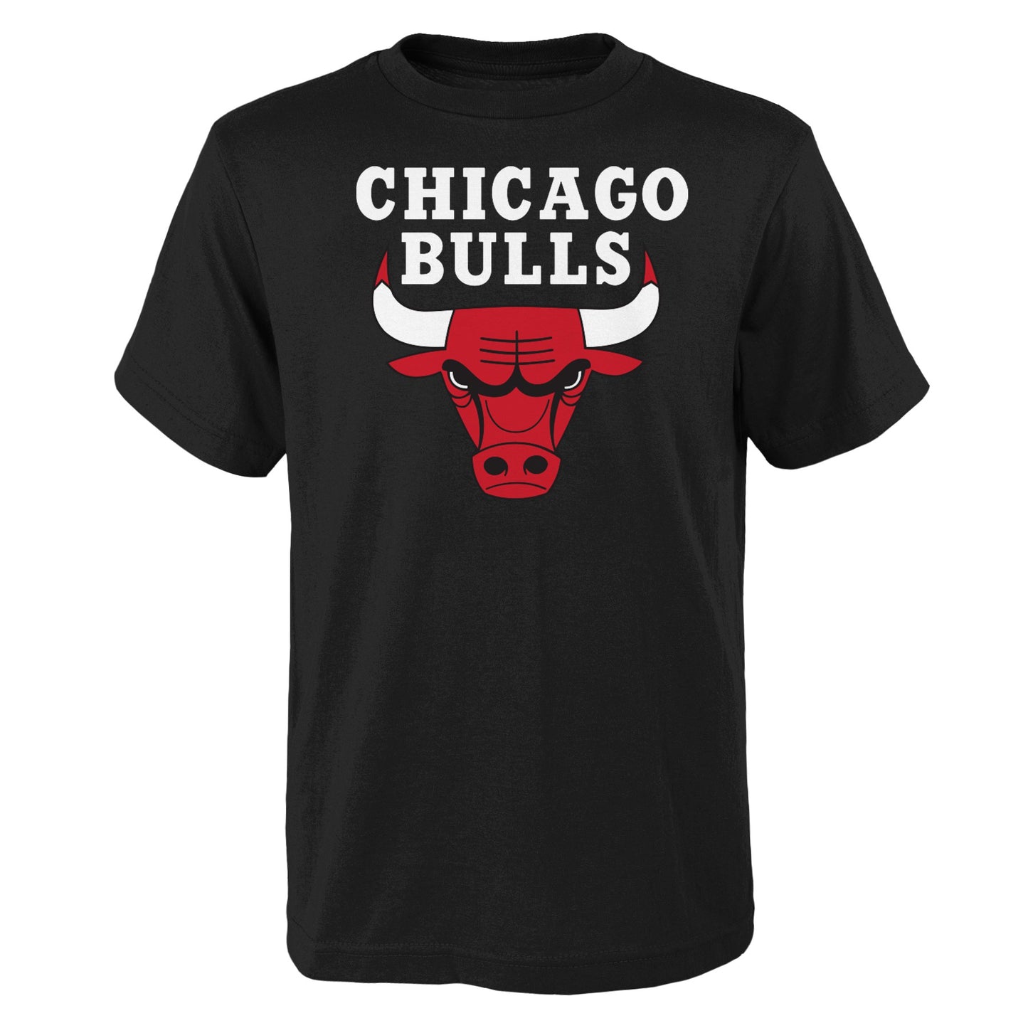 Youth Chicago Bulls Black Basic Logo Wordmark T-Shirt