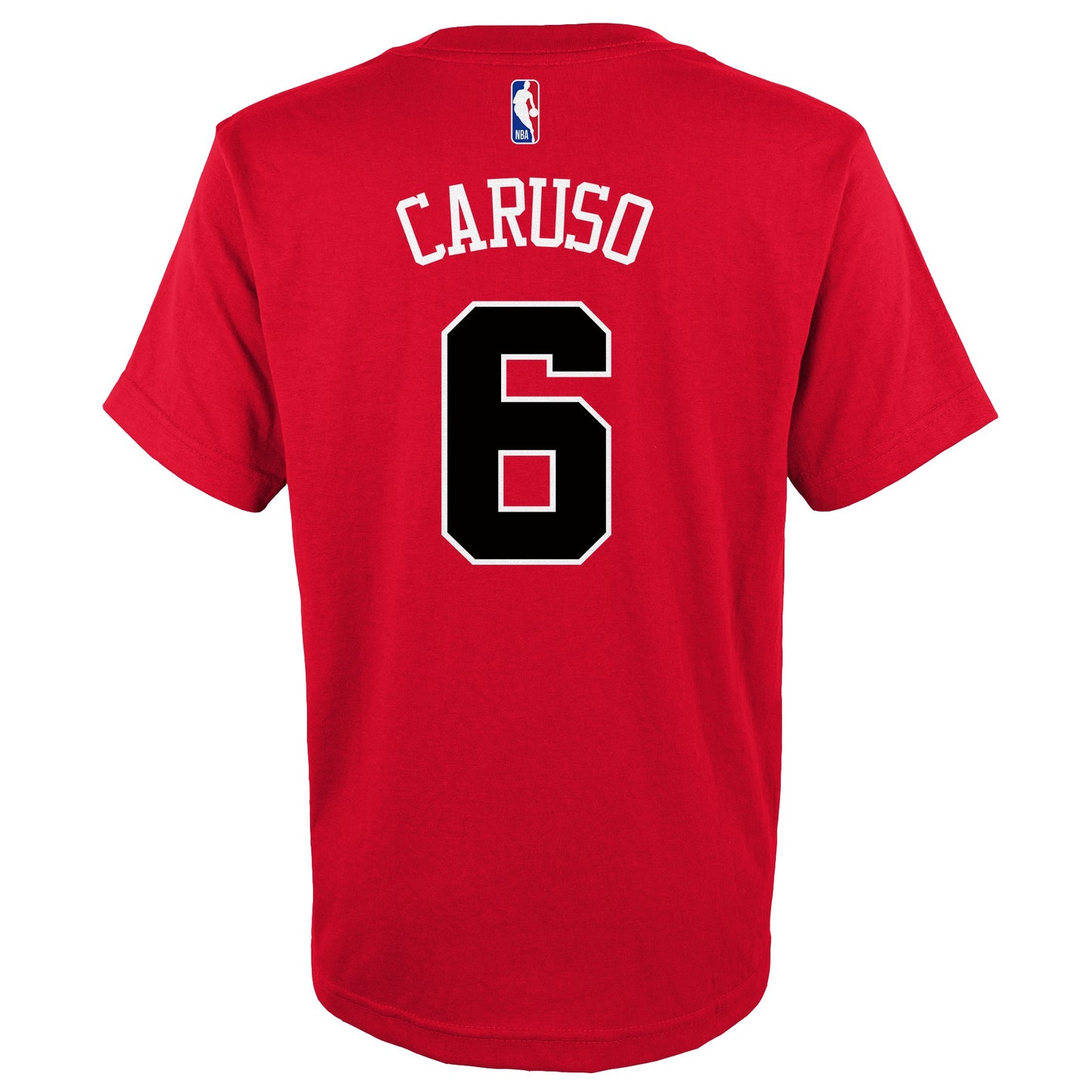 Youth Chicago Bulls Alex Caruso Red NBA Player Name And Number T-Shirt