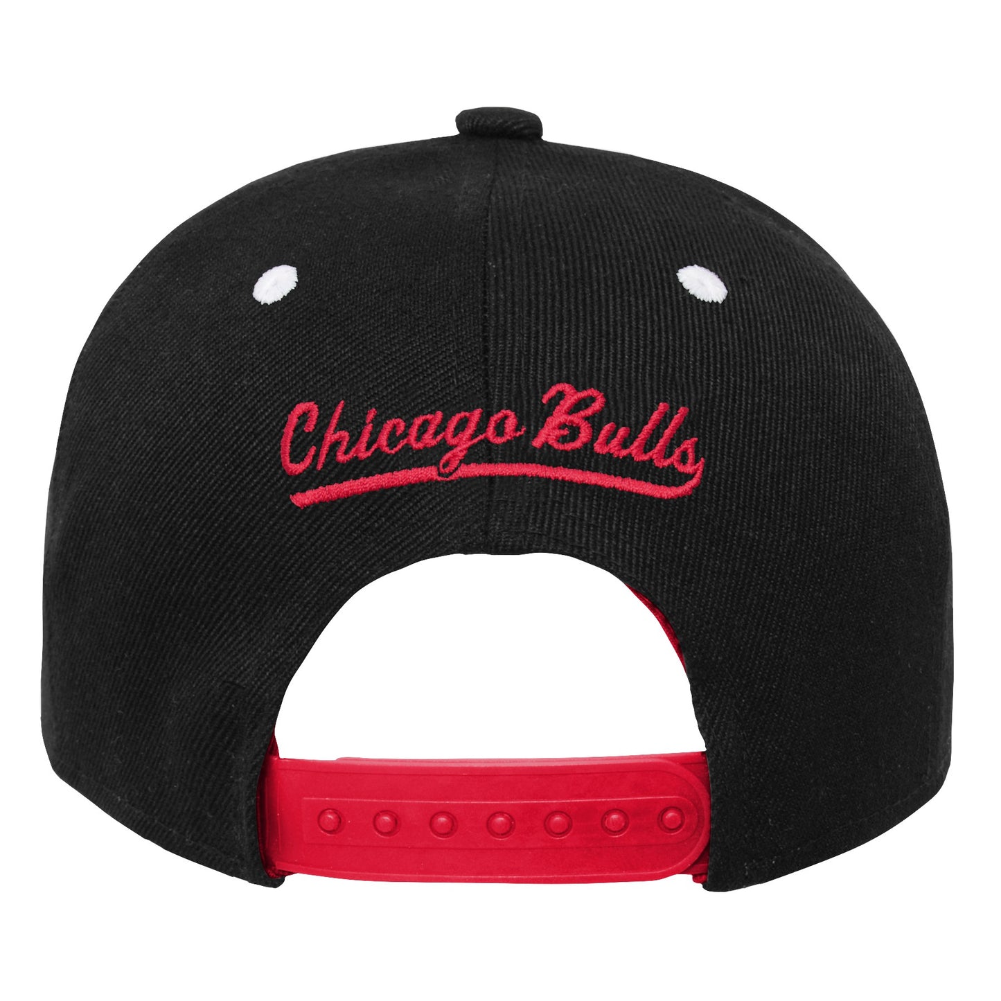 Youth Chicago Bulls NBA Black Retro Stacked Snapback Adjustable Hat