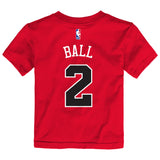 Child Lonzo Ball Chicago Bulls Name And Number Tee - Pro Jersey Sports