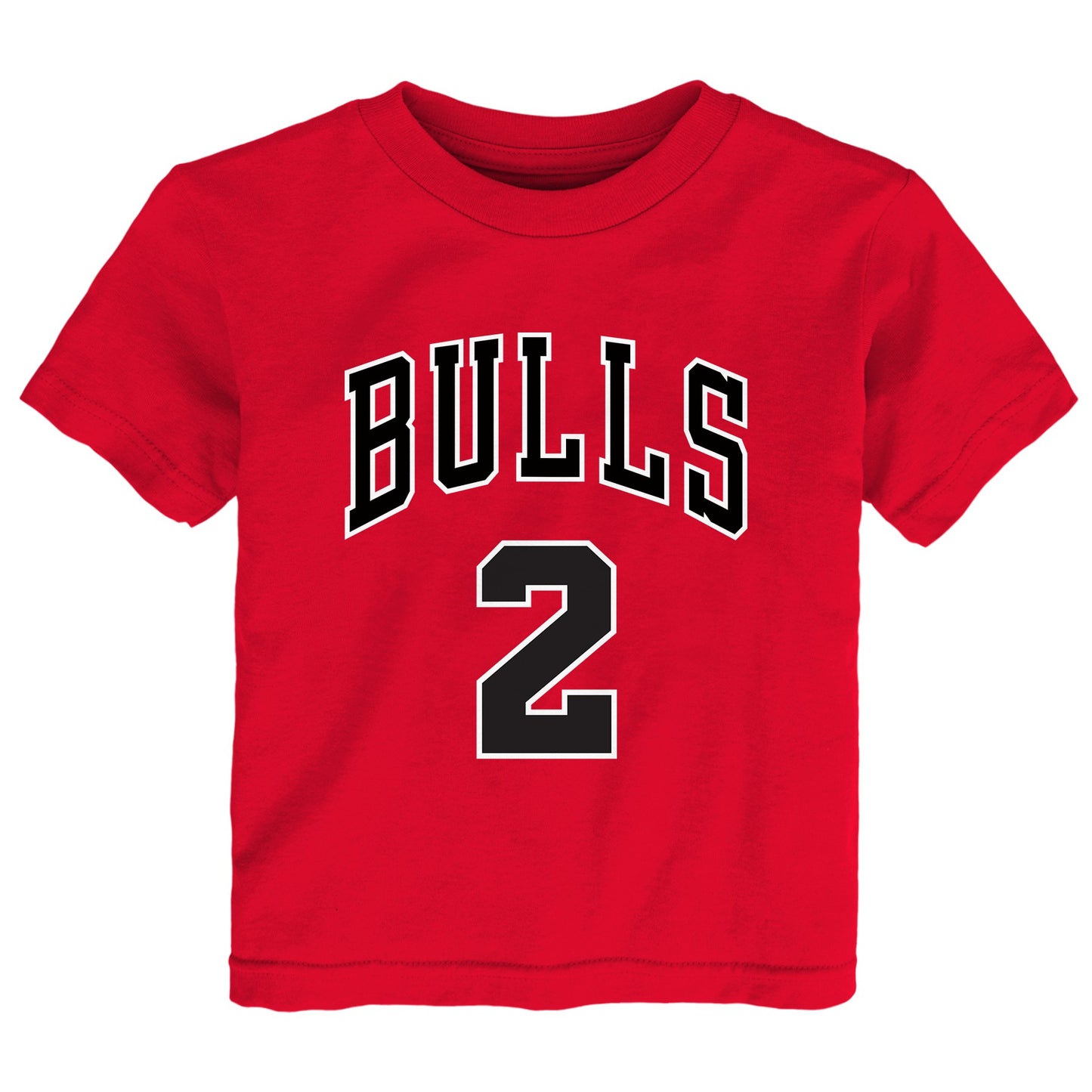 Toddler Lonzo Ball Red Chicago Bulls Name & Number T-Shirt