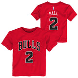 Child Lonzo Ball Chicago Bulls Name And Number Tee - Pro Jersey Sports