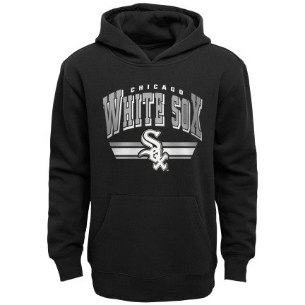 Youth Chicago White Sox Majestic Black Fleece MVP Pullover Hoodie
