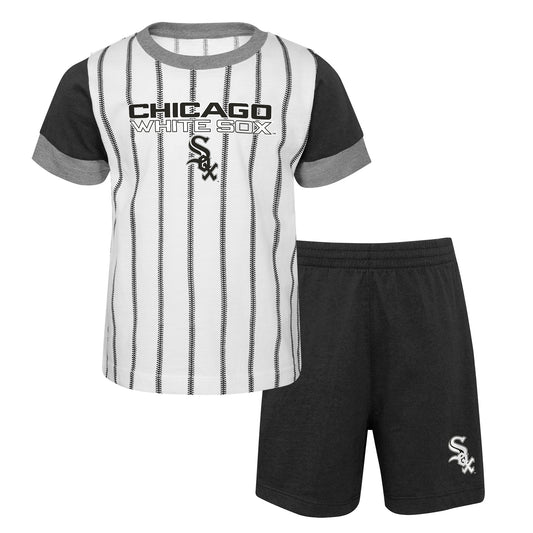 Child's Chicago White Sox Majestic Position Players Short Sleeve T-Shirt and Short Set