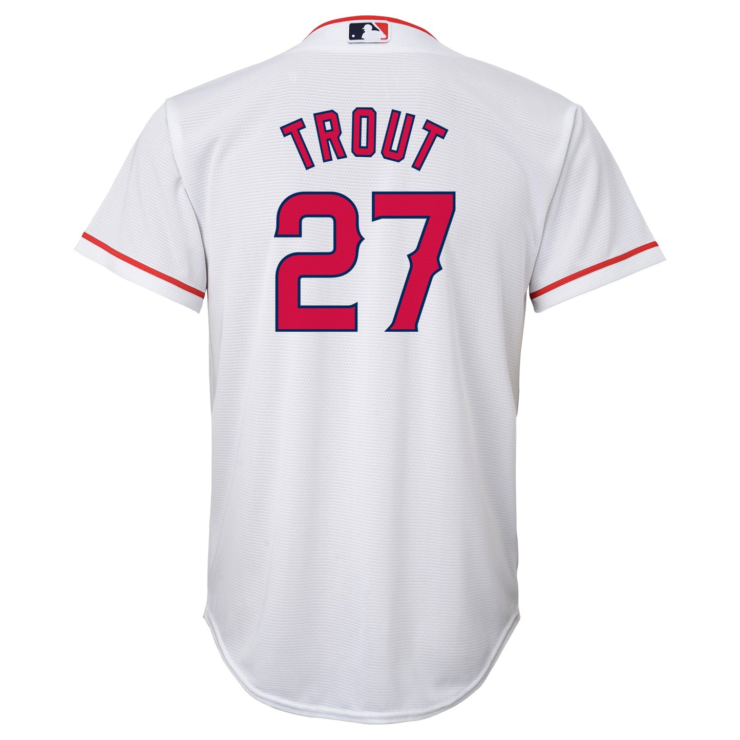 Youth Los Angeles Angels Mike Trout White Player Replica Jersey
