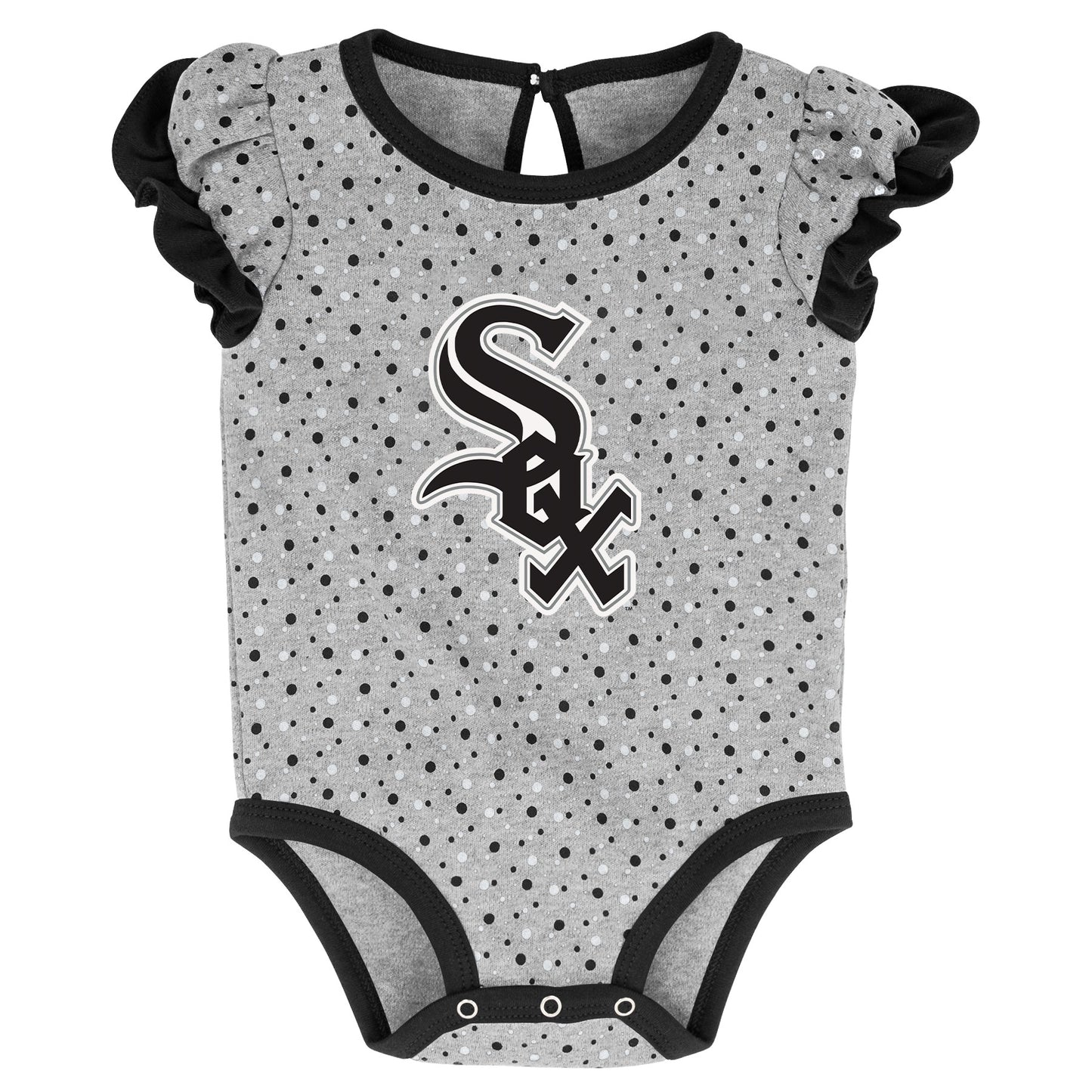 Infant Girls MLB Chicago White Sox Scream and Shout Short Sleeve 2 Pack Creeper Set
