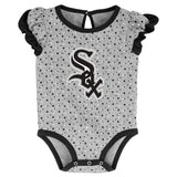 Infant Girls MLB Chicago White Sox Scream and Shout Short Sleeve 2 Pack Creeper Set - Pro Jersey Sports