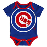 Infant MLB Chicago Cubs Double Short Sleeve 2 Pack Creeper Set - Pro Jersey Sports