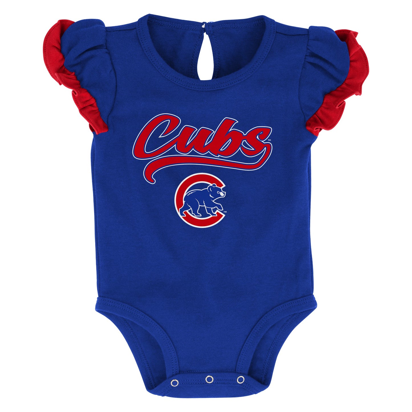 Infant Girls MLB Chicago Cubs Scream and Shout Short Sleeve 2 Pack Creeper Set