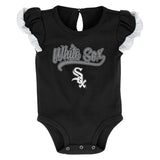 Infant Girls MLB Chicago White Sox Scream and Shout Short Sleeve 2 Pack Creeper Set - Pro Jersey Sports