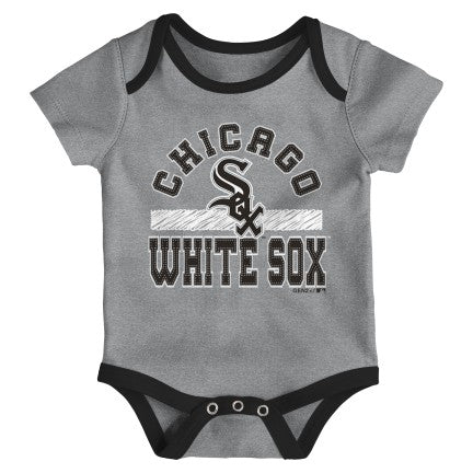 Chicago White Sox Newborn & Infant Newest Rookie 3-Piece Bodysuit Set