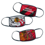 Youth Chicago Blackhawks Face Mask 3-Pack - Pro Jersey Sports