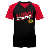 Girls Youth Chicago Blackhawks Goalie Girl Ultra V-Neck Tee - Pro Jersey Sports