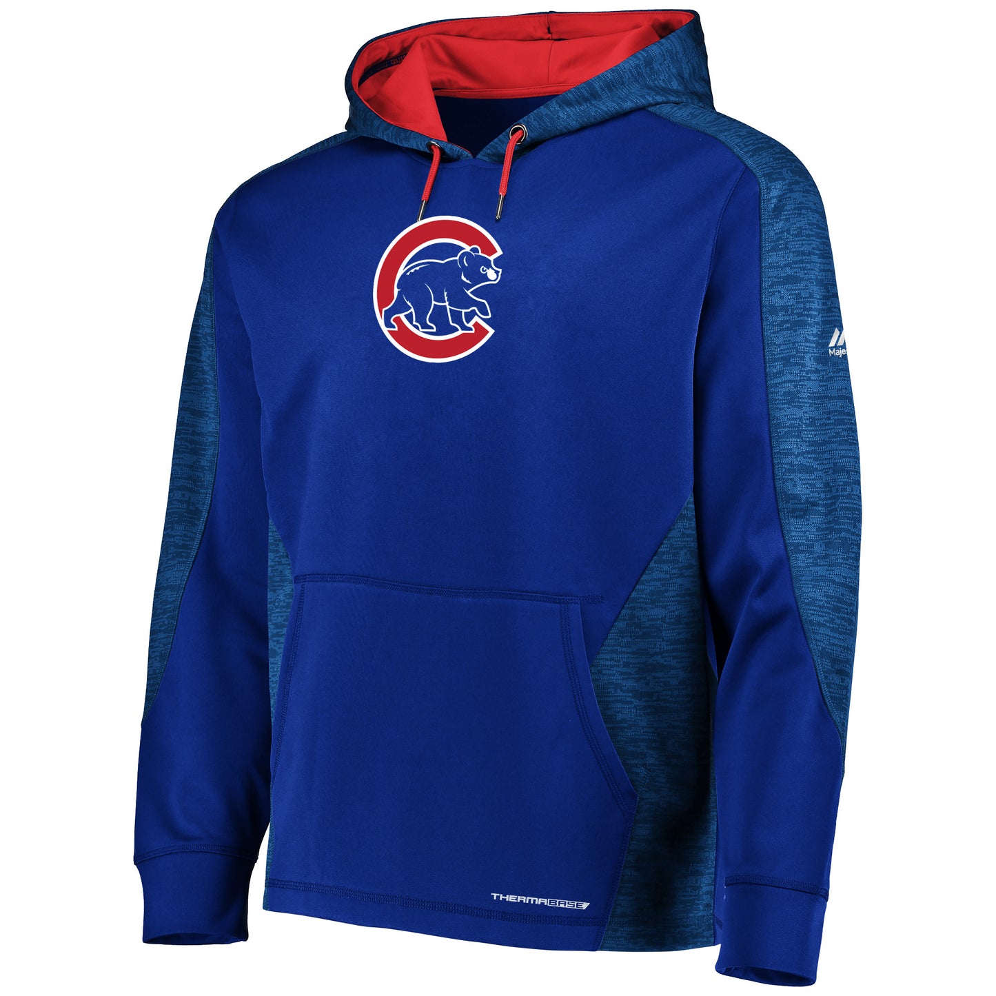 Men's Chicago Cubs Majestic Royal Armor Therma Base Pullover Hoodie