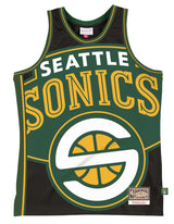 Men's Seattle SuperSonics Mitchell & Ness Black Hardwood Classics Blown Out Fashion Jersey - Pro Jersey Sports
