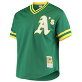 Men's Oakland Athletics Rickey Henderson 1991 Mitchell & Ness Green Cooperstown 1987 Mesh Batting Practice Jersey - Pro Jersey Sports