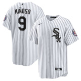 Men's Minnie Minoso Chicago White Sox Nike Hall of Fame Patch White Home Replica Jersey - Pro Jersey Sports