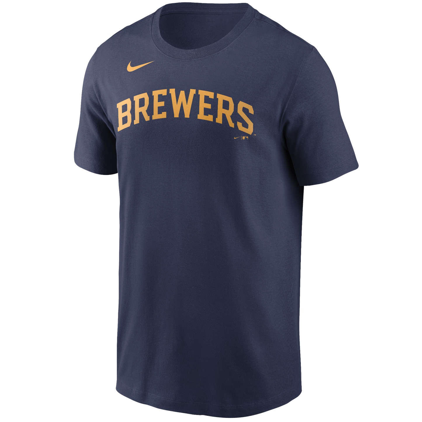 Men's Milwaukee Brewers Christian Yelich Nike Navy Name & Number T-Shirt