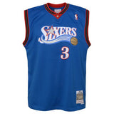 Youth Philadelphia 76ers Allen Iverson Mitchell & Ness Blue 1999-2000 Hardwood Classics Swingman Jersey - Pro Jersey Sports
