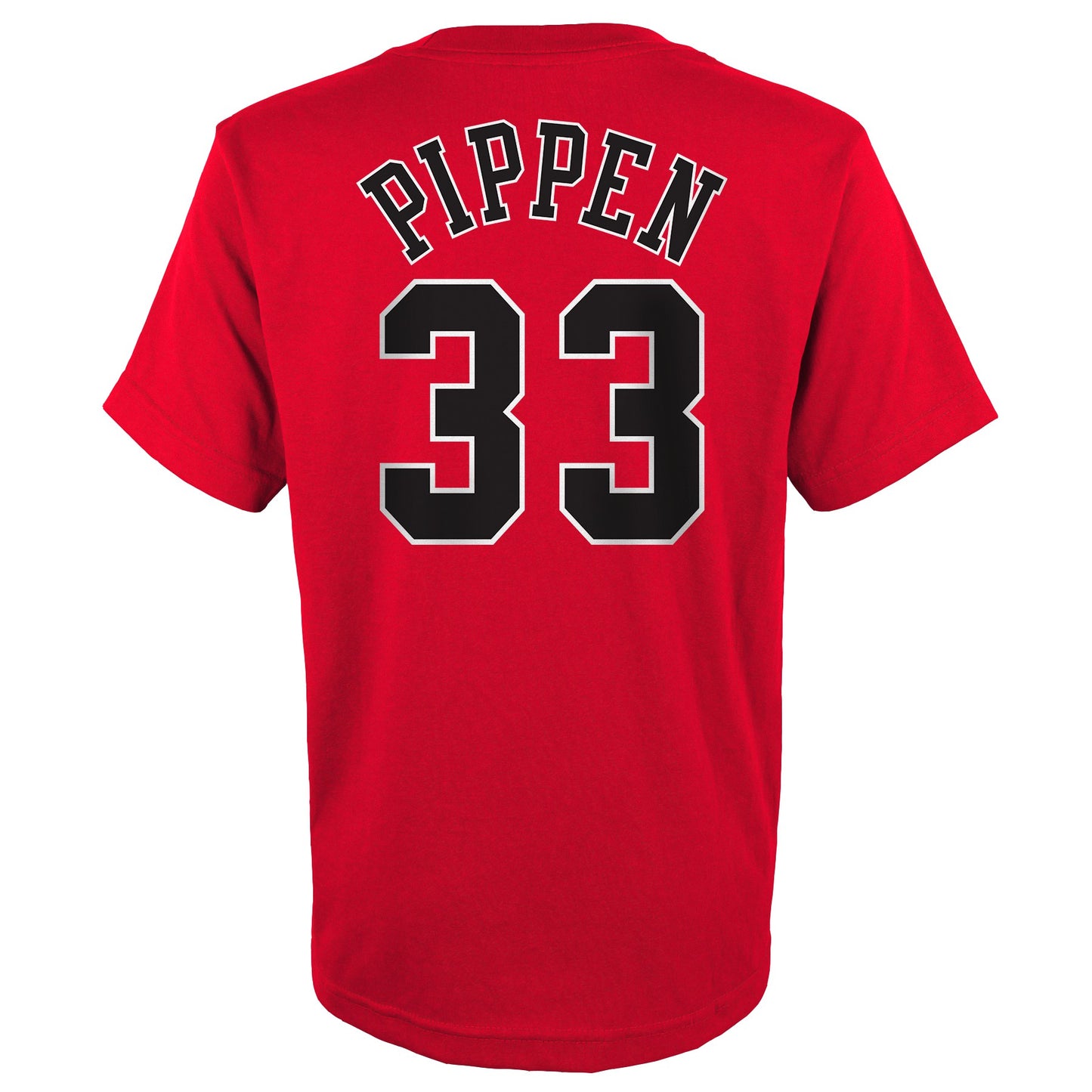 Youth Scottie Pippen Chicago Bulls Mitchell and Ness Red Hardwood Classics NBA Player Name And Number T-Shirt
