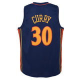 Youth Stephen Curry Golden State Warriors Mitchell & Ness Navy Blue 2009-10 Hardwood Classics Swingman Jersey - Pro Jersey Sports