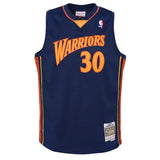Youth Stephen Curry Golden State Warriors Mitchell & Ness Navy Blue 2009-10 Hardwood Classics Swingman Jersey - Pro Jersey Sports