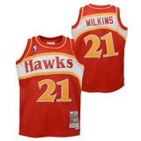 Youth Dominique Wilkins Atlanta Hawks Mitchell & Ness Red 1986-87 Hardwood Classics Swingman Jersey - Pro Jersey Sports
