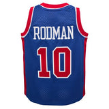 Youth Detroit Pistons Dennis Rodman Mitchell & Ness Royal 1988-89 Hardwood Classics Swingman Jersey - Pro Jersey Sports