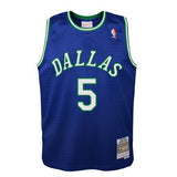 Youth Jason Kidd Dallas Mavericks Mitchell & Ness Blue 1994-95 Hardwood Classics Swingman Jersey - Pro Jersey Sports