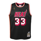 Youth Miami Heat Alonzo Mourning Mitchell & Ness Black 1996-97 Hardwood Classics Jersey - Pro Jersey Sports