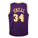 Youth Los Angeles Lakers Shaquille O`Neal Mitchell & Ness Purple 1996-97 Hardwood Classics Swingman Jersey - Pro Jersey Sports